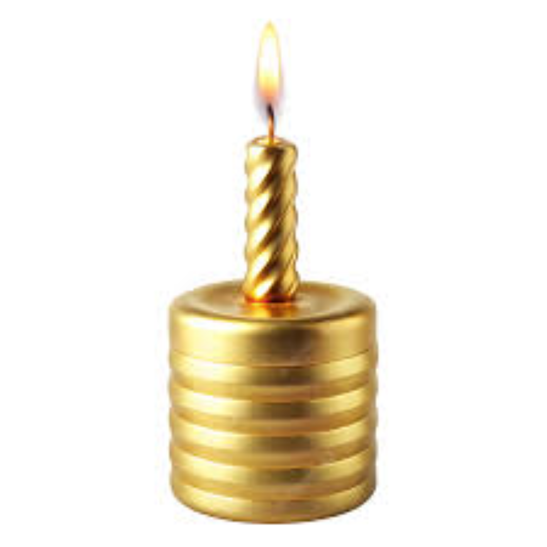 BIRTHDAY CANDLE GOLD 8002